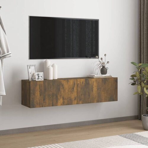 vidaXL stenska TV omarica dimljeni hrast 120x30x30 cm Cene