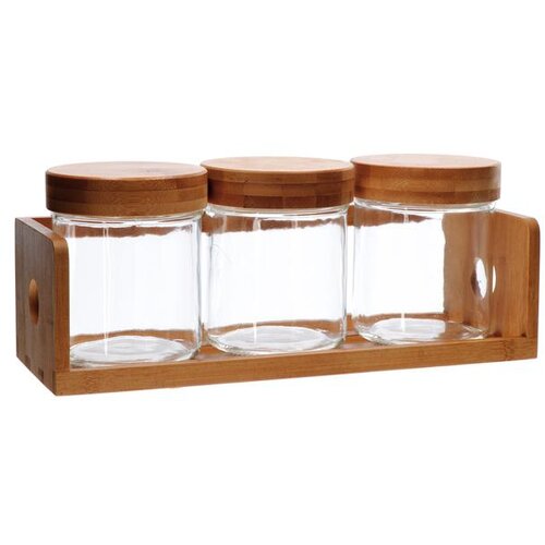  SET STAKLENKI 3/1 SA STALKOM OD BAMBUSA 79804 Cijene