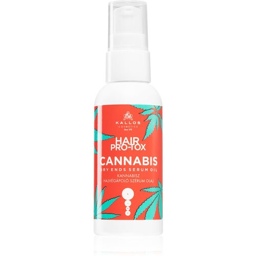 Kallos Cosmetics hair pro-tox cannabis dry ends serum oil konopljin serum za konice las 50 ml za ženske Cene