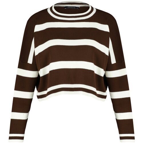 Trendyol Sweater - Brown - Regular fit Slike