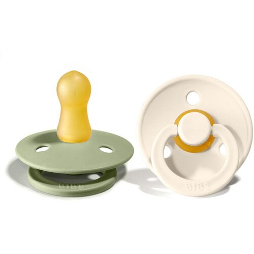 Bibs duda varalica - lateks Colour (okrugle) - Ivory/Sage (vel.1) BIBS-IVS-1 Cijene