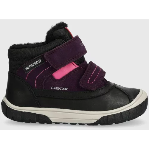 Geox Otroški zimski škornji B262LD 022FU B OMAR WPF vijolična barva