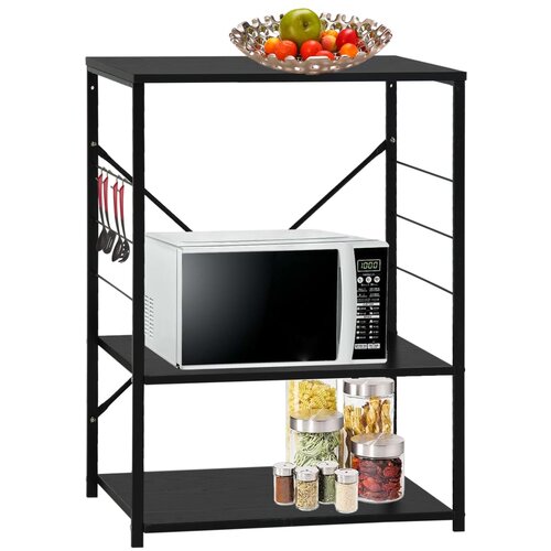 vidaXL Ormarić za mikrovalnu pećnicu crni 60 x 39,6 x 79,5 cm iverica Cijene