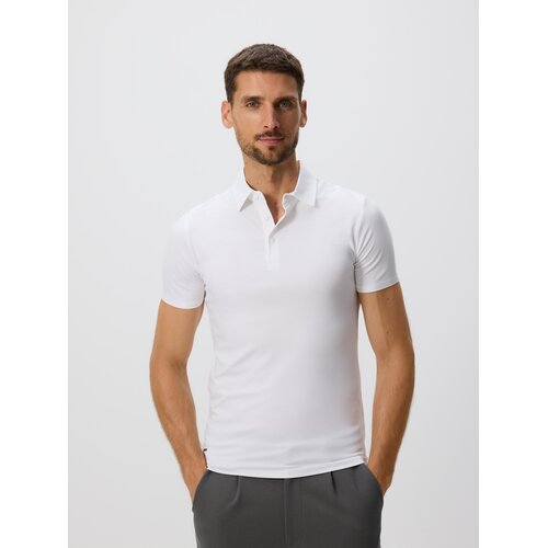 Reserved Slim polo-majica - bijela Cijene
