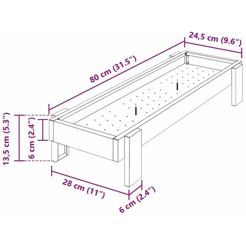  Hranilica za koko&amp;scaron;ke Crna 80 x 28 x 13.5 cm Slike