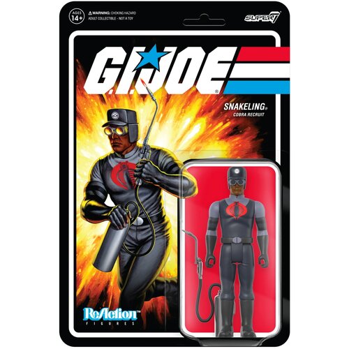 Grupo figura reaction gi joe cobra snakeling factory worker čisto obrita rjava, (20838931) Slike