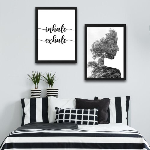 Wallity slika inhale exhale, 2 dela, 30 x 40 cm Slike