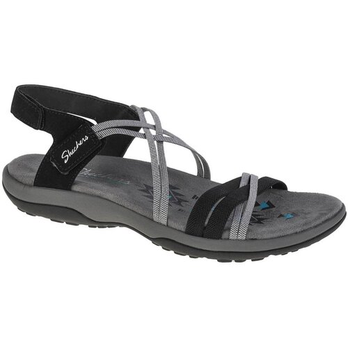Skechers ženske sandale reggae slim&amp;ndash;takes two 163112-bkcc Slike