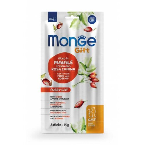 Monge gift fussy cat pork 15g Slike