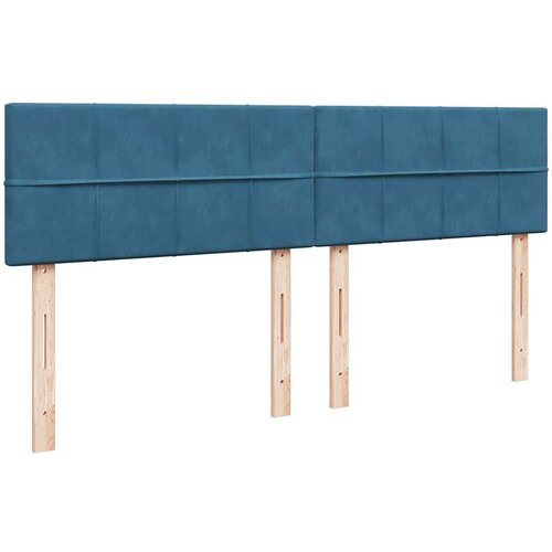 VidaXL otomanski krevet s madracem tamnoplavi 180x200 cm bar&amp;scaron;unasti Slike