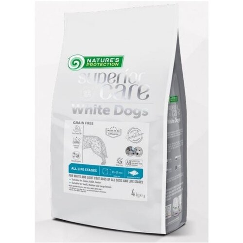 Nature's Protection Superior Care White Dog Hrana za pse All Breeds All Stages Bela riba 10kg Cene