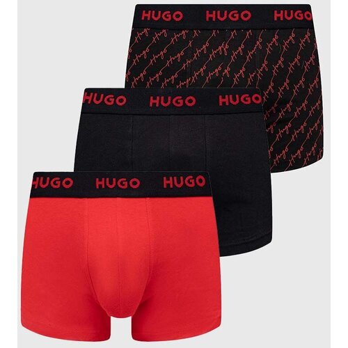 Hugo Boksarice 3-pack mo&amp;scaron;ki, rdeča barva Slike