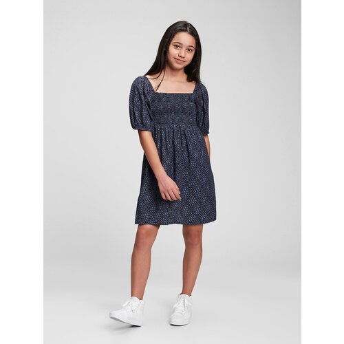 GAP Children's Dress Woven Smocked Dress - Girls Cene
