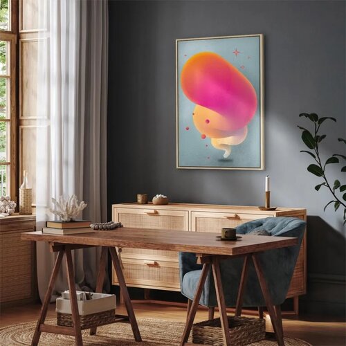  Slika - Pink Streak (1 Part) Vertical 40x60 Slike