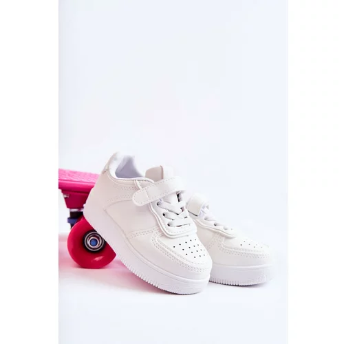 Kesi Children's Sport Shoes With Velcro White Elike