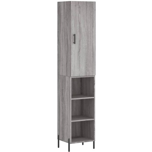 Maison Chic Visoka omara - Komoda - Predalnik siva sonoma 34,5x34x180 cm inženirski les, (21719513) Cene