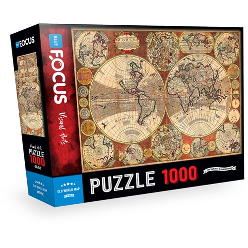 Puzzle 1000 delova OLD WORDL MAP BF389 Slike