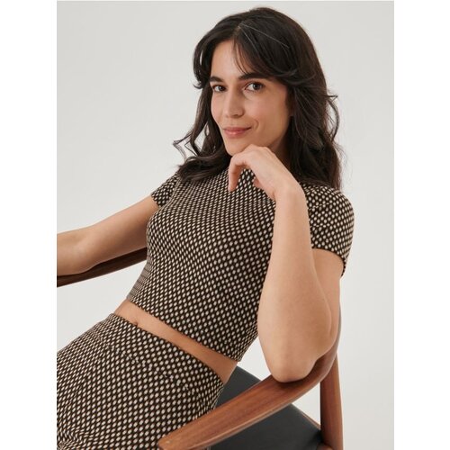 Sinsay ženski crop top s uzorkom 3558B-89X Slike