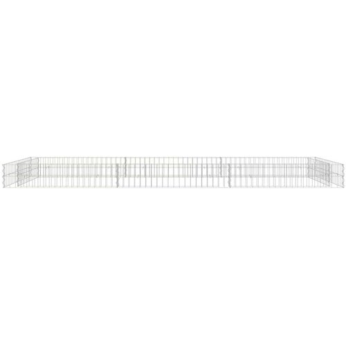 VidaXL Gabionska povi&amp;scaron;ena gredica od pocinčanog čelika 300x100x20 cm Slike