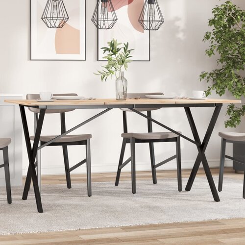 VidaXL Noge za blagovaonski stol X-oblika 120x60x73cm lijevano željezo Slike