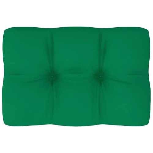 Jastuk za sofu od paleta zeleni 60 x 40 x 10 cm