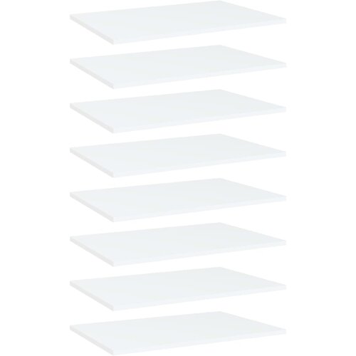 Police za knjige 8 kom bijele 60 x 40 x 1,5 cm od iverice Cijene