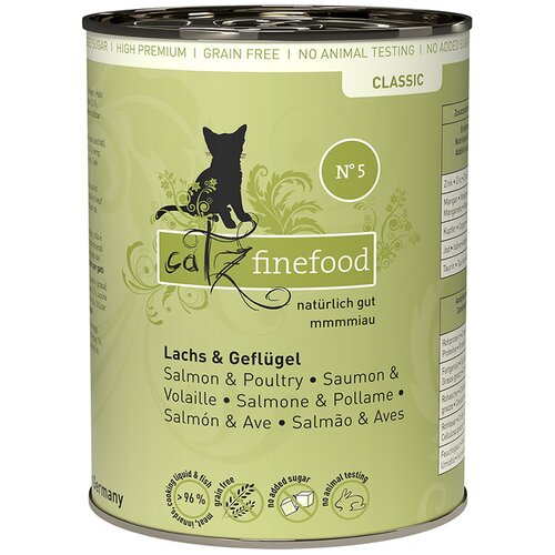 Catz finefood Ekonomično pakiranje konzerve 24 x 400 g - Losos i perad Slike