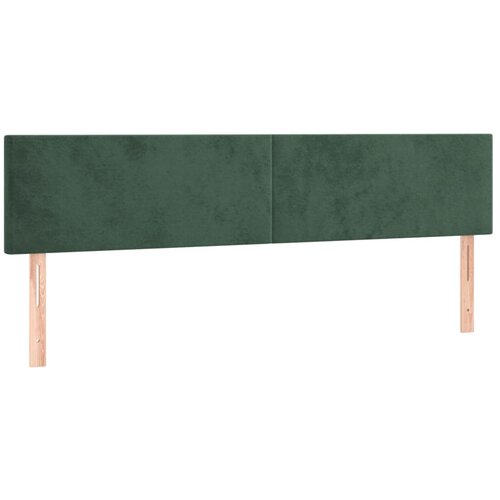 Maison Chic Posteljno vzglavje - Vzglavna omarica 2 kosa temno zeleno 90x5x78/88 cm žamet, (22077895) Cene