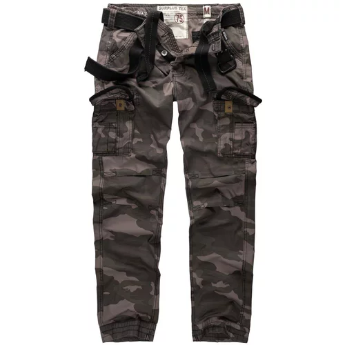 Surplus muške vojničke hlače premium vintage slimmy, black camo