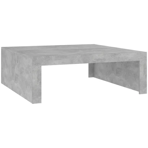 MAISON CHIC Klubska mizica - kavna mizica - Nizka mizica betonsko siva 100x100x35 cm inženirski les, (21754733)