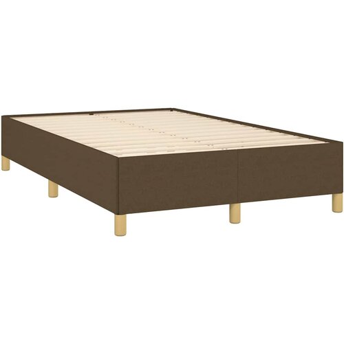  box spring s madracem tamnosmeđi 120 x 190 cm od tkanine Slike
