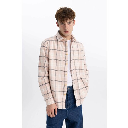 Defacto Relax Fit Woodcutter Plaid Long Sleeve Shirt Slike