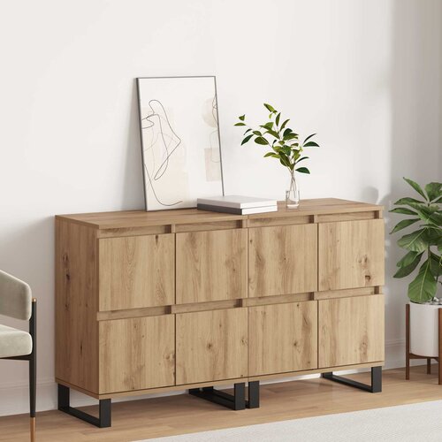  Kreveta 2 pcs Umjetnički hrast 60 x 35 x 70 cm Cijene
