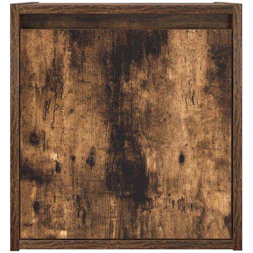  Zidni noćni ormarići 2 kom dimljenog hrasta 38x34x40 cm Slike