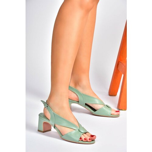 Fox Shoes Green Women's Low-Heeled Shoes Slike