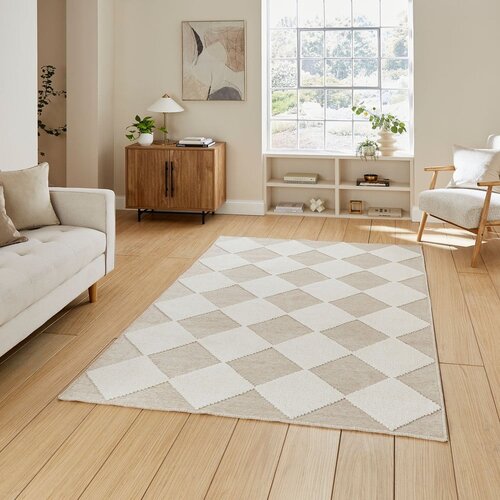 Think Rugs Belo-bež pralna preproga 160x230 cm Lyna Beige&amp;amp;White &amp;ndash; Slike