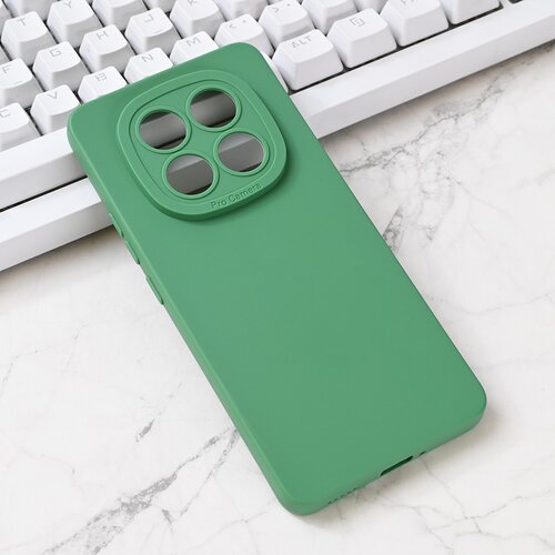  Torbica Silikon Pro Camera za Xiaomi Redmi Note 14 Pro Plus zelena Slike