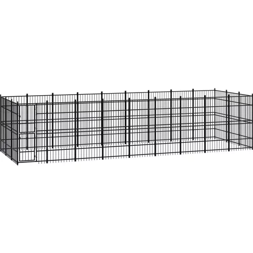  vanjski kavez za pse čelični 24,88 m²