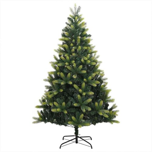  Umjetno savitljivo božićno drvce s 300 LED dioda Zelena 180 cm Slike