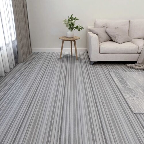 vidaXL Samoljepljive podne obloge 55 kom PVC 5,11 m² svjetlosive Cijene
