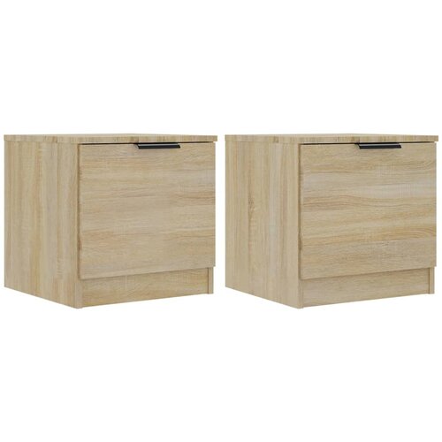 Maison Chic Dvo delni komplet Nočne omarice - Nočne mize sonoma hrast 40x39x40 cm, (21688673) Slike