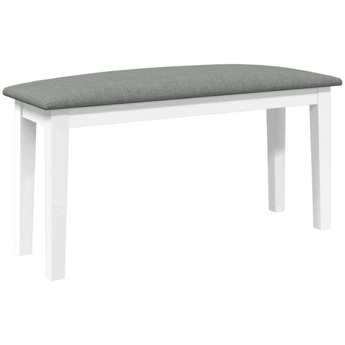 vidaXL Klupa 90 cm bijela puna drvena guma Cijene