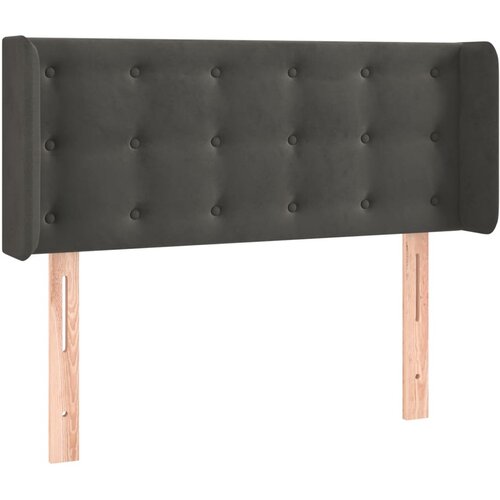 Maison Chic vzglavna omarica - nočna omarica - posteljna omarica z u&amp;scaron;esi temno sivo 103x16x78/88 cm žamet, (21712658) Slike