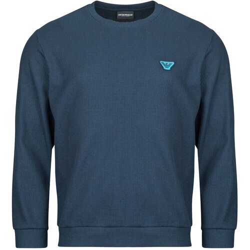 Emporio Armani CREW NECK SWEATSHIRT WAFFLE TERRY Tamno plava Cijene