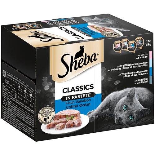 Sheba varijacije u zdjelicama mega pakiranje 96 x 85 g - Classics in Pat&amp;eacute; Slike