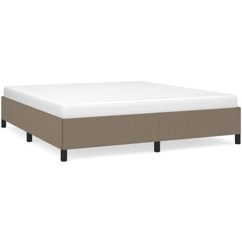 VidaXL Posteljni okvir taupe 160x200 cm blago, (20794652) Slike