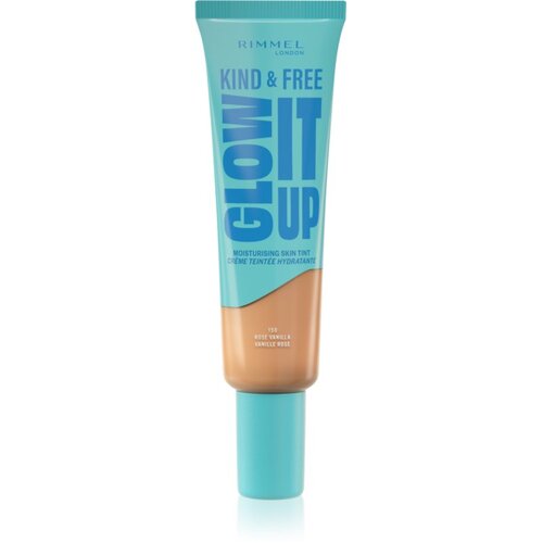 Rimmel London Kind &amp;amp; Free Glow It Up Moisturising Skin Tint puder normalna koža 30 ml odtenek 150 Rose Vanilla Slike