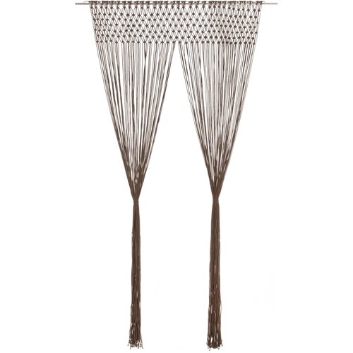 vidaXL Zavesa makrame taupe 140x240 cm bombaž, (21024736) Cene