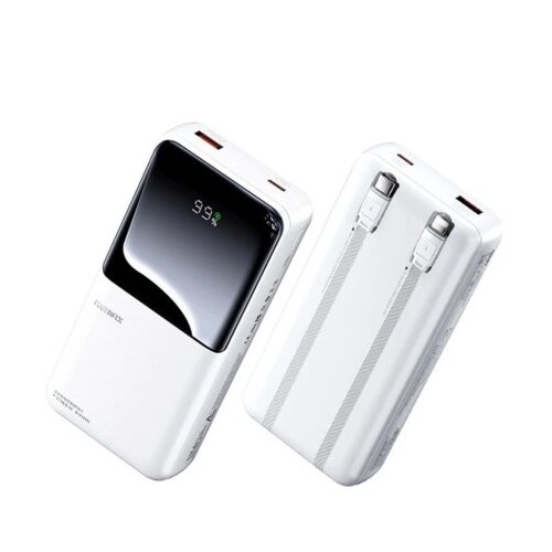 Remax RPP-680 White 20W+QC 22.5W Power Bank with 2 Fast Ch. Cables 20000mAh Cene