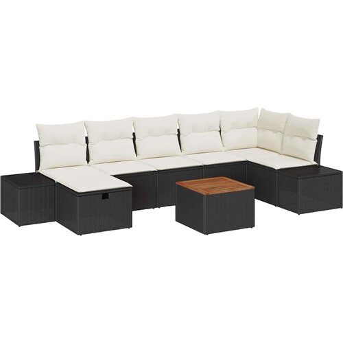  Sjedeća garnitura za vrt 8 kom. poliratan 319 x 154 x 85 cm Slike